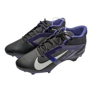 Nike Alpha Menace 4 Pro Football Cleats Black Purple FZ7702-003 Mens Size 14 NEW